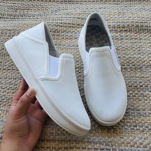 Olukai Ki'ihele Bright White Slip On Drop In Comfort Sneaker Womens 7